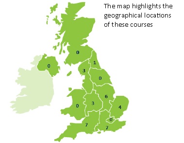 Bowls Map of courses