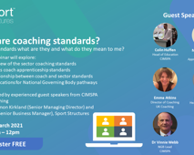 Speakers confirmed for webinar – Coaching standards what are they?