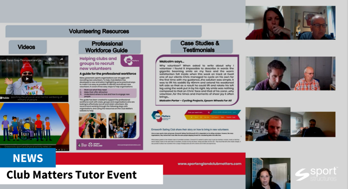 Club Matters Tutor Event