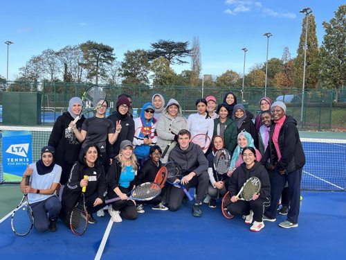 Carolle and Iman Community Tennis Session